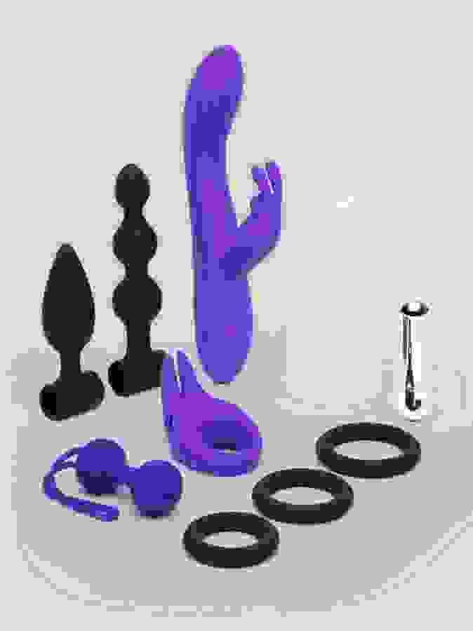 Lovehoney Wilder Weekend Rechargeable Couple's Sex Toy Kit (10 Piece), Purple, hi-res